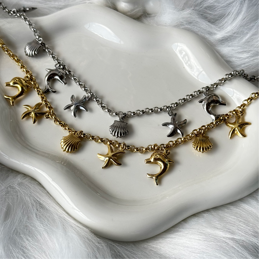 Starfish charm necklace