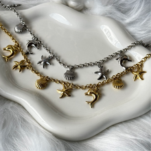 Load image into Gallery viewer, Starfish charm necklace
